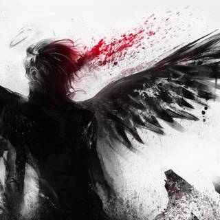 Angel drawing wallpaper