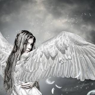 Angel drawing wallpaper