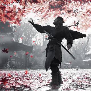 Jin Sakai iPhone wallpaper