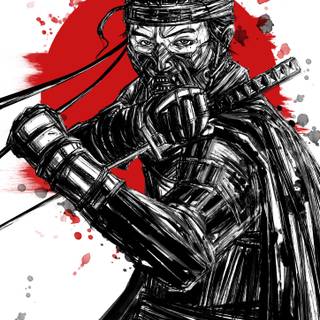 Jin Sakai iPhone wallpaper