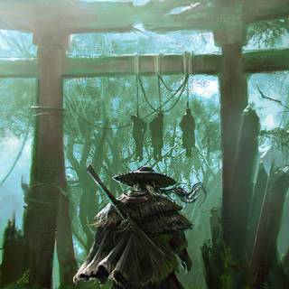 Jin Sakai iPhone wallpaper