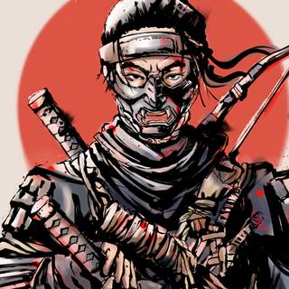 Jin Sakai iPhone wallpaper