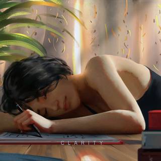 Sleeping 4k anime wallpaper