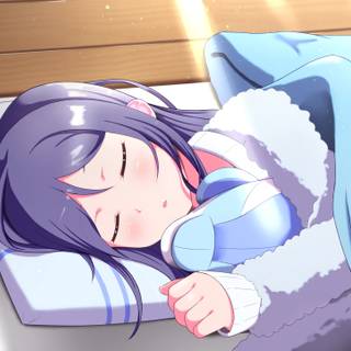 Sleeping 4k anime wallpaper