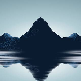 HD minimalist river wallpaper