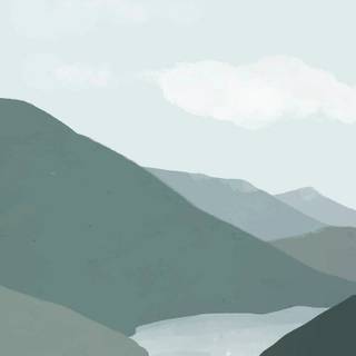 HD minimalist river wallpaper