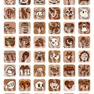 Autumn phone icons wallpaper