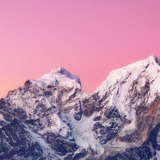 Winter sky mountains wallpaper