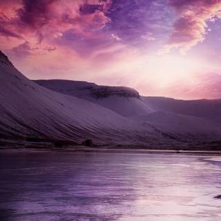 Winter sky mountains wallpaper