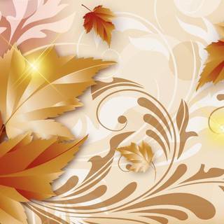 Autumn leaf design wallpaper