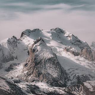 Winter sky mountains wallpaper