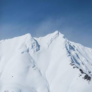 Winter sky mountains wallpaper