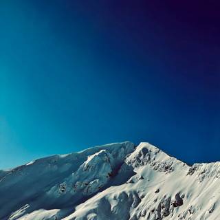 Winter sky mountains wallpaper