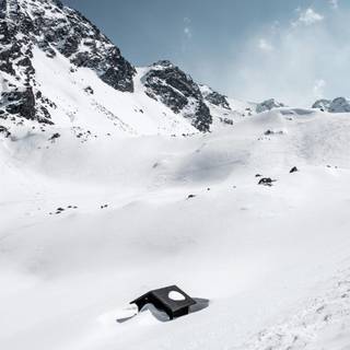 Winter sky mountains wallpaper