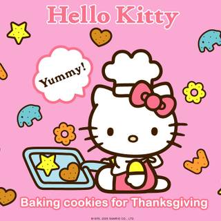 Hello Kitty food wallpaper