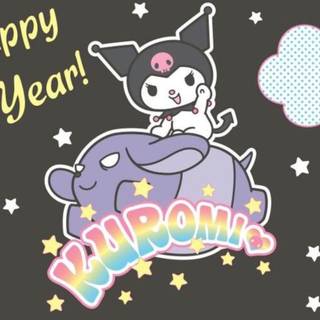 Kuromi New Year wallpaper