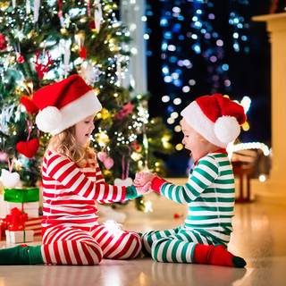 Children Christmas wallpaper