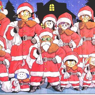 DBZ Christmas wallpaper