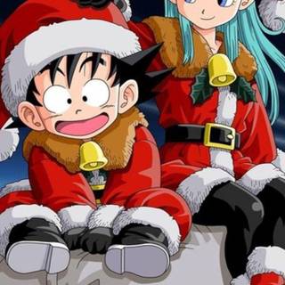 DBZ Christmas wallpaper