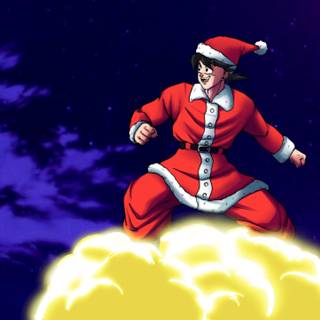 DBZ Christmas wallpaper