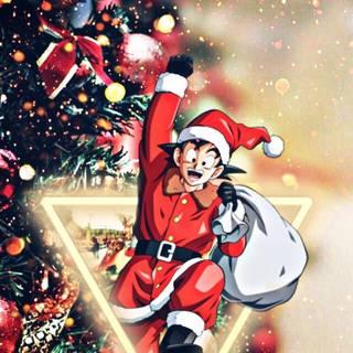 DBZ Christmas wallpaper