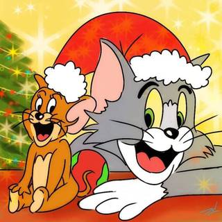 Tom and Jerry Christmas wallpaper