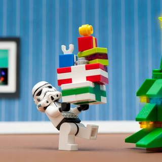 Christmas Lego wallpaper