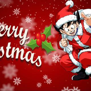 DBZ Christmas wallpaper