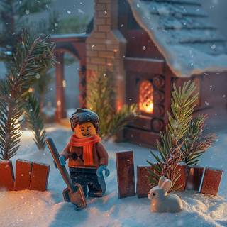 Christmas Lego wallpaper
