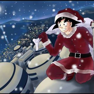 Dragon Ball Z Christmas wallpaper