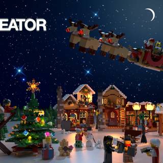 Lego Xmas wallpaper