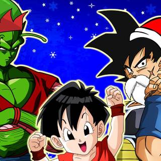 DBZ Christmas wallpaper
