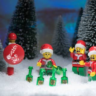 Christmas Lego wallpaper