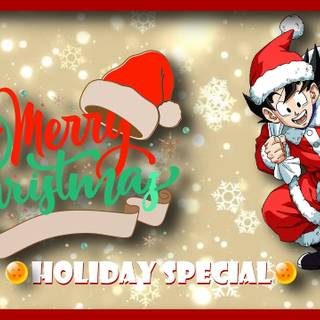 DBZ Christmas wallpaper