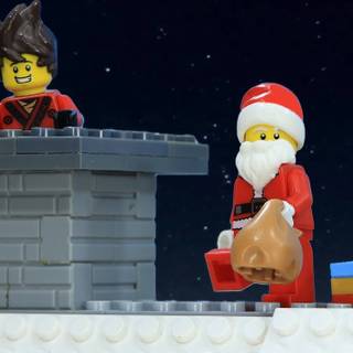 Christmas Lego wallpaper