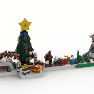 Lego Xmas wallpaper
