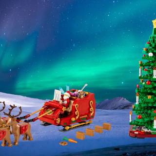 Christmas Lego wallpaper
