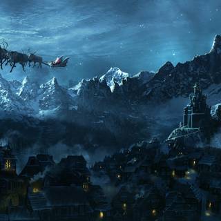 Christmas fantasy wallpaper
