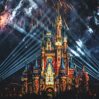 Disney castle 4k wallpaper