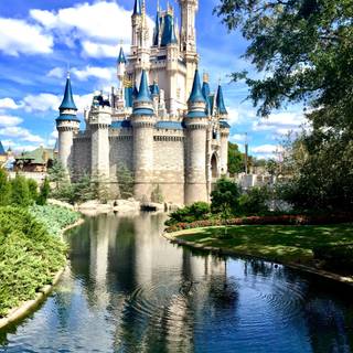 Disney castle 4k wallpaper