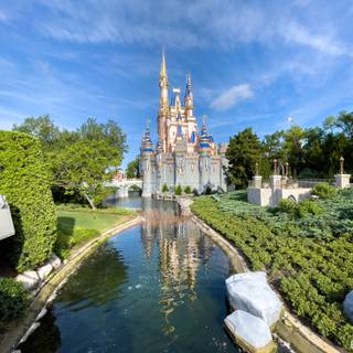 Disney castle 4k wallpaper