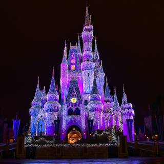 Disney castle 4k wallpaper