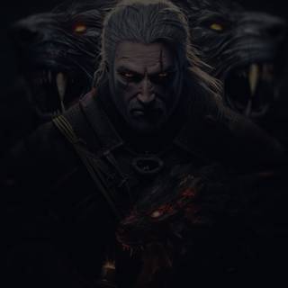 iPhone Witcher art wallpaper