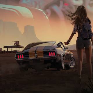 4k PC girl wallpaper