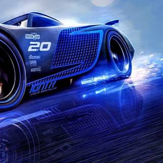 Blue car phone wallpaper