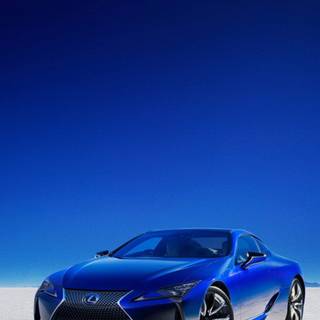 Blue car phone wallpaper