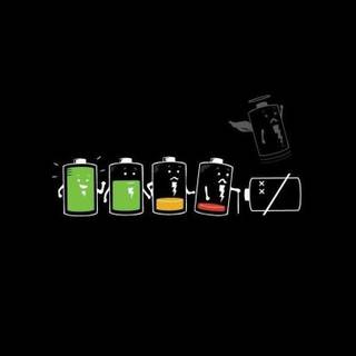 Phone battery wallpaper