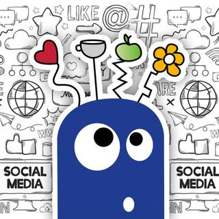 Funny social media wallpaper