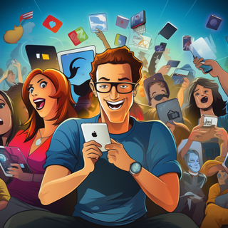 Funny social media wallpaper