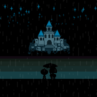 Cartoon night home HD wallpaper